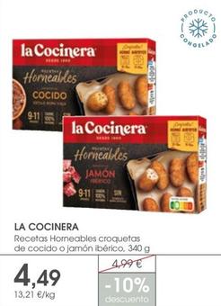 Oferta de La Cocinera - Recetas Horneables Croquetas De Cocido O Jamón Ibérico por 4,49€ en Supermercados Plaza