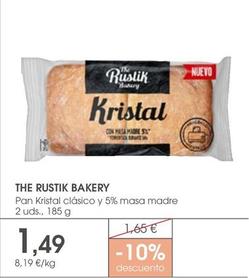 Oferta de The Rustik Bakery - Pan Kristal Clásico Y 5% Masa Madre por 1,49€ en Supermercados Plaza