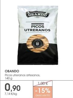 Oferta de Obando - Picos Utreranos Artesanos por 0,9€ en Supermercados Plaza