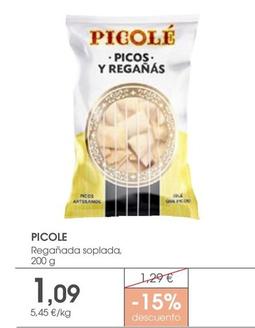 Oferta de Picos por 1,09€ en Supermercados Plaza
