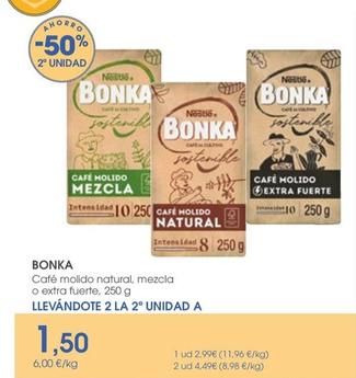Oferta de Nestlé - Bonka Café Molido Natural / Mezcla / Extra Fuerte por 2,99€ en Supermercados Plaza