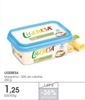Oferta de Ligeresa - Margarina 30% De Calorias por 1,25€ en Supermercados Plaza