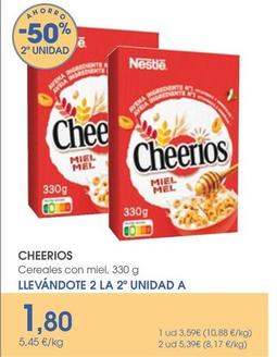 Oferta de Nestlé - Cheerios Cereales Con Miel por 3,59€ en Supermercados Plaza