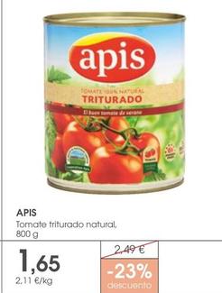 Oferta de Apis - Tomate Triturado Natural por 1,65€ en Supermercados Plaza