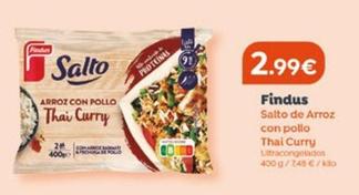 Oferta de Findus - Salto Arroz Con Pollo Thai Curry por 2,99€ en Supermercados Plaza