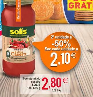 Oferta de Solís - Tomate Fritido Caseiro por 2,8€ en Plenus Supermercados