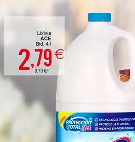 Oferta de Ace - Lixivia por 2,79€ en Plenus Supermercados