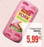 Oferta de Argal - Friame York por 5,99€ en Plenus Supermercados