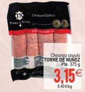 Oferta de Torre De Núñez - Chourizo Crioulo por 3,15€ en Plenus Supermercados