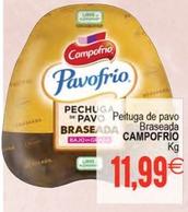 Oferta de Campofrío - Peituga De Pavo Braseada por 11,99€ en Plenus Supermercados