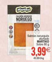 Oferta de Martiko - Salmon Noruegues Afumado por 3,99€ en Plenus Supermercados