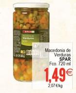 Oferta de Spar - Macedonia De Verduras por 1,49€ en Plenus Supermercados