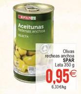 Oferta de Spar - Olivas Recheas Anchoa por 0,95€ en Plenus Supermercados