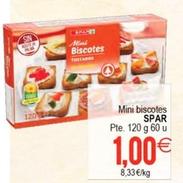 Oferta de Spar - Mini Biscotes por 1€ en Plenus Supermercados