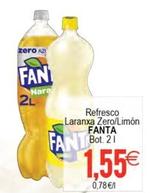 Oferta de Fanta - Refresco Laranxa Zero/Limón por 1,55€ en Plenus Supermercados