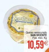 Oferta de San Vicente - Queixo Semicurado por 10,59€ en Plenus Supermercados