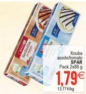Oferta de Spar - Xouba Aceite/tomate Pack 2x por 1,79€ en Plenus Supermercados