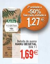Oferta de Kaiku - Bebida De Avena Begetal por 1,69€ en Plenus Supermercados