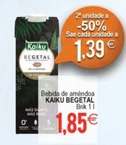 Oferta de Kaiku - Bebida De Améndoa Begetal por 1,85€ en Plenus Supermercados