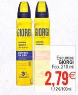 Oferta de Giorgi - Escumas por 2,79€ en Plenus Supermercados