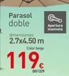 Oferta de Parasol por 119€ en Mi Bricolaje