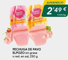 Oferta de Pechuga de pavo por 2,49€ en Masymas