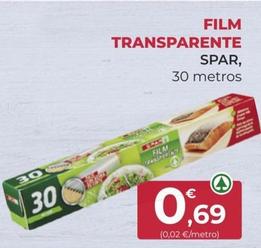 Oferta de Film transparente por 0,69€ en SPAR Gran Canaria