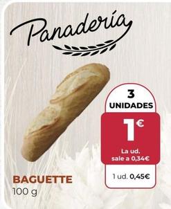Oferta de Baguette por 1€ en SPAR Gran Canaria