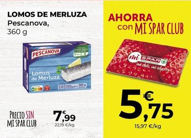 Oferta de Lomos de merluza por 7,99€ en SPAR Gran Canaria