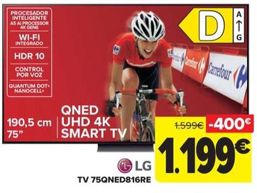 Oferta de LG - TV 75QNED816RE por 1199€ en Carrefour