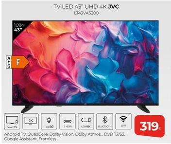 Oferta de Jvc - Tv Led 43" UHD 4K LT43VA3300 por 319€ en Tien 21