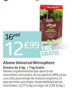 Oferta de Abono Universal Nitrosphere por 12,99€ en Jardiland