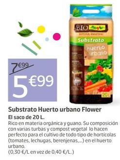 Oferta de Substrato Huerto Urbano Flower por 5,99€ en Jardiland