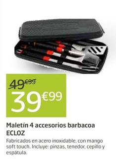 Oferta de Ecloz - Maletin 4 Accesorios Barbacoa por 39,99€ en Jardiland