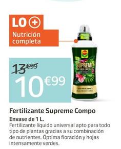Oferta de Fertilizante Supreme Compo por 10,99€ en Jardiland