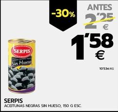 Oferta de Serpis - Aceitunas Negras Sin Hueso por 1,58€ en BM Supermercados