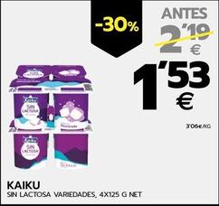 Oferta de Kaiku - Leche Sin Lactosa por 1,53€ en BM Supermercados