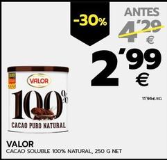 Oferta de Valor - Cacao Soluble 100% Natural por 2,99€ en BM Supermercados