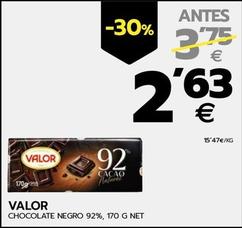 Oferta de Valor - Chocolate Negro 92% por 2,63€ en BM Supermercados