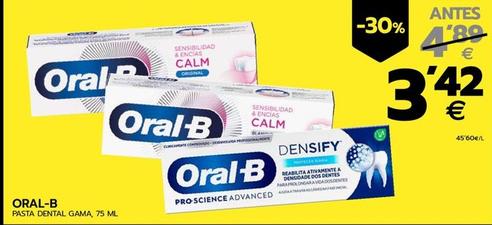 Oferta de Oral B - Pasta Dental Gama por 3,42€ en BM Supermercados