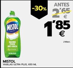 Oferta de Mistol - Vajillas Ultra Plus por 1,85€ en BM Supermercados