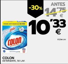Oferta de Colon - Detergente por 10,33€ en BM Supermercados