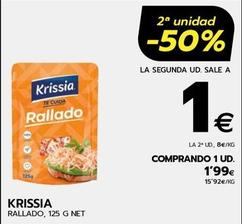 Oferta de Krissia - Rallado por 1,99€ en BM Supermercados