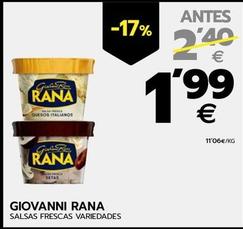 Oferta de Rana - Salsas Frescas por 1,99€ en BM Supermercados