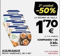 Oferta de Aguinamar - Pintxo por 3,4€ en BM Supermercados
