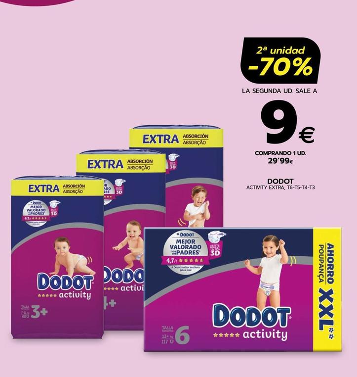 Oferta de Dodot - Acitivity Extra por 29,99€ en BM Supermercados