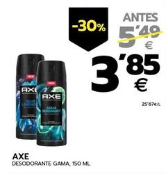 Oferta de Axe - Desodorante Gama por 3,85€ en BM Supermercados