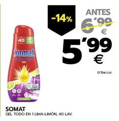 Oferta de Somat - Gel Todo En 1 Lima-limón por 5,99€ en BM Supermercados