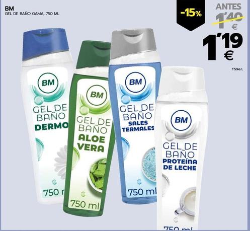 Oferta de Bm - Gel De Baño Gama por 1,19€ en BM Supermercados