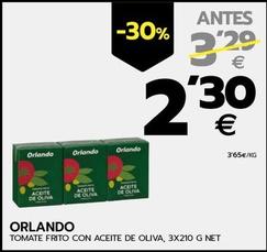 Oferta de Orlando - Tomate Frito Con Aceite De Oliva por 2,3€ en BM Supermercados